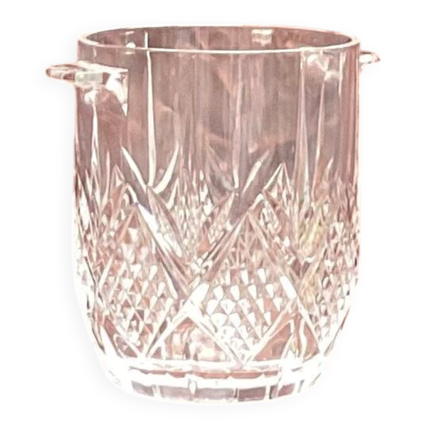Seau à glace en cristal dimensions : hauteur -20 c/m-diamètre haute -16cm-