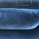 Caravan king blue velvet sofa - dedar fabric