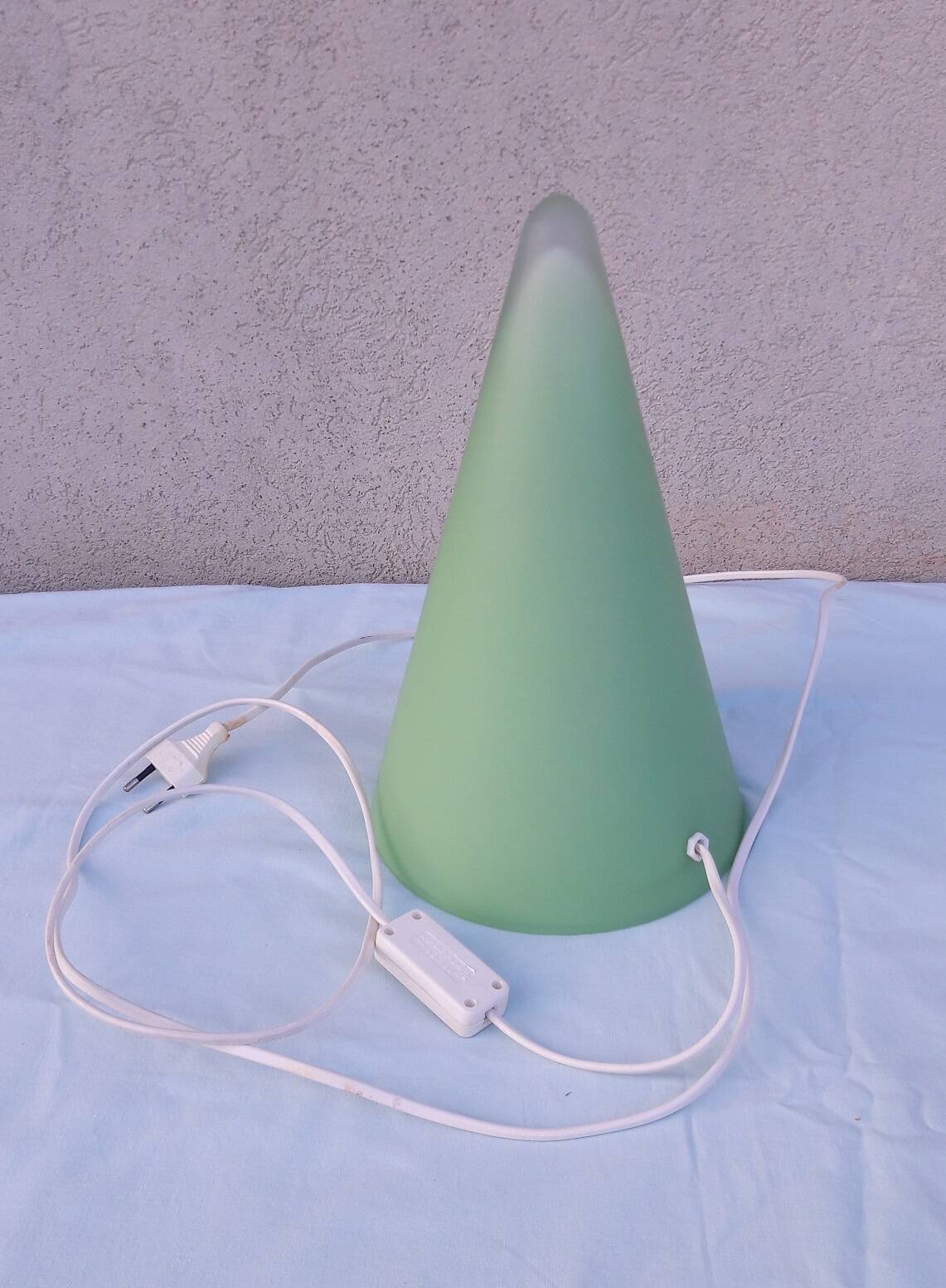 Green "teepee" lamp