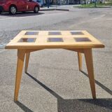 Table basse vintage pied compas