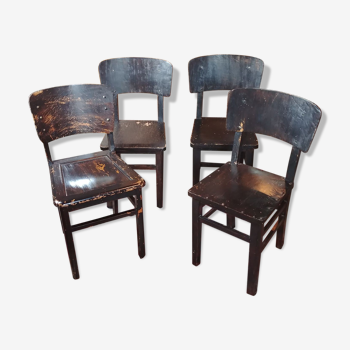 Lot de 4 chaises bistrot