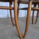Set of 4 Mid-century Bentwood Cane Dining Chair, Thonet Style, 1970s Yugosl