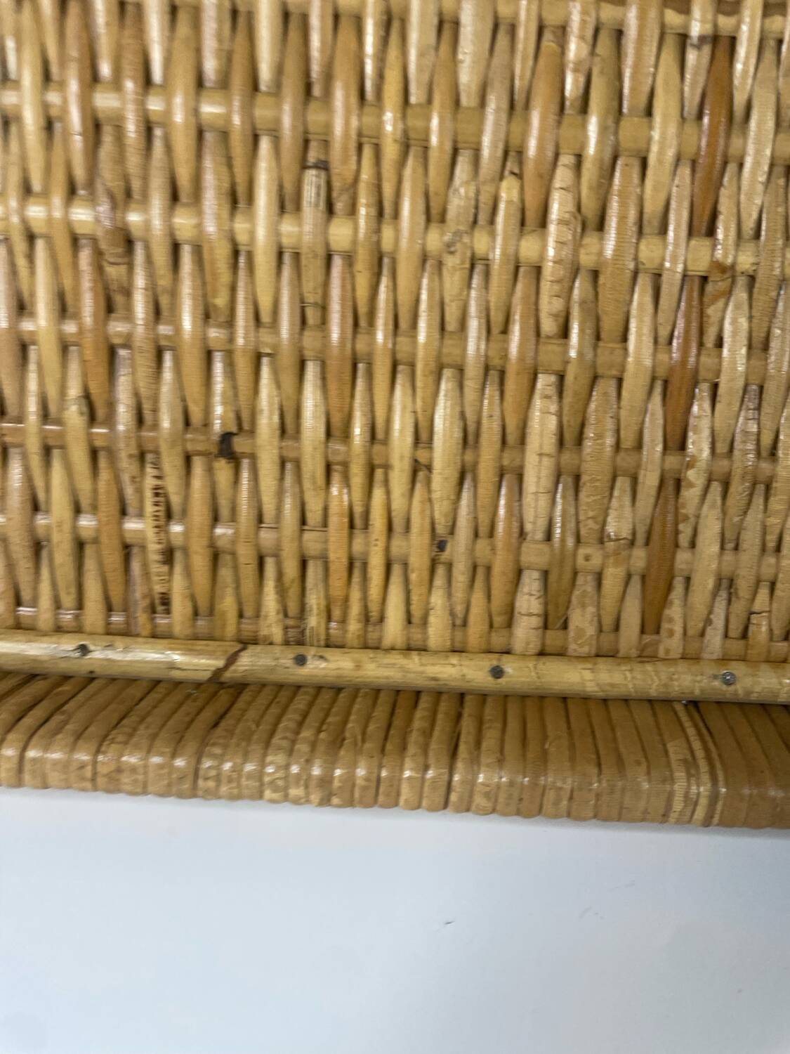 Bamboo wicker tray