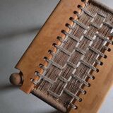 Woven seat stool | France | 1960s