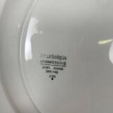 Très grand plat terre de fer Staffordshire, Burleigh, Angleterre