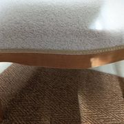 Voltaire armchair in boucle fabric