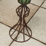 19th-century blown glass vase – Murano style with mount