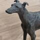 Bronze sculpture of a Greyhound