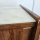 Mid-century 1960s mahogany sideboard with glass top