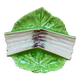 Green slipware asparagus dish