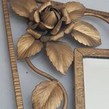 Bevelled asymmetrical art deco mirror 70x75cm