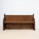 Old wooden bench with panelled backrest – 19th century
