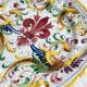 Decorative wall plate in hand-painted earthenware