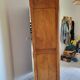 Antique solid cherry wood wardrobe