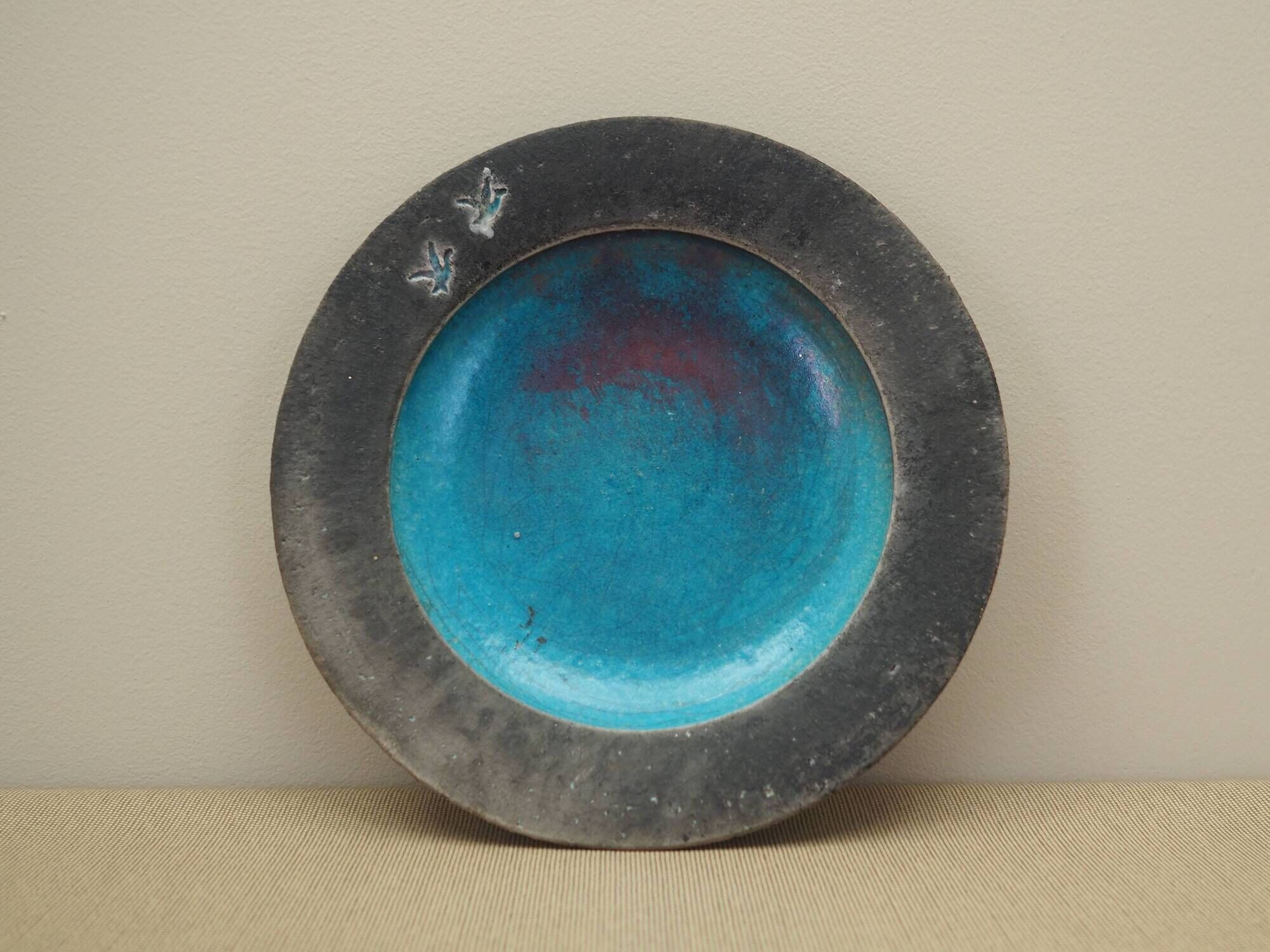 Ceramic platter, Danish design, 1960s, production: Denmark