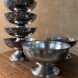 Set of 6 vintage stainless steel bowls
