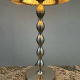 Vintage brushed aluminum lamp