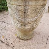 Reconstituted stone planter