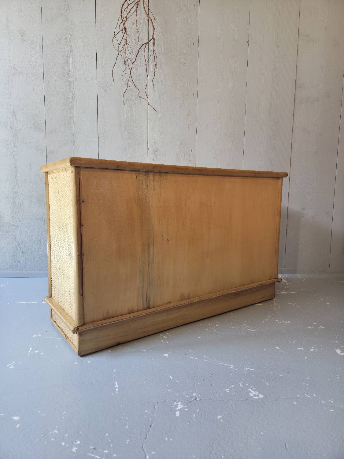 Rattan chest of drawers