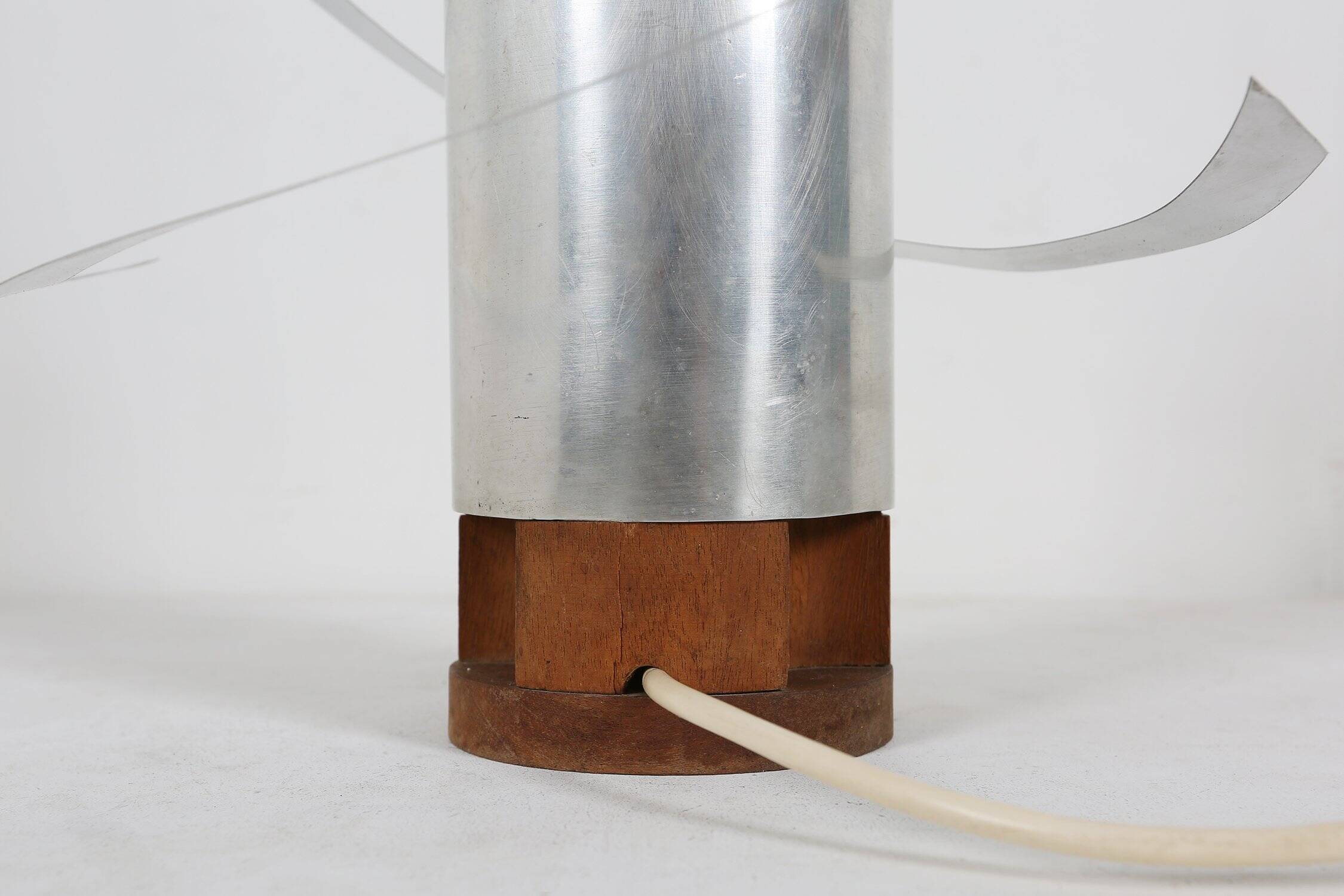 Kinetic Spiral Light Sculpture by Werner Epstein, 1972