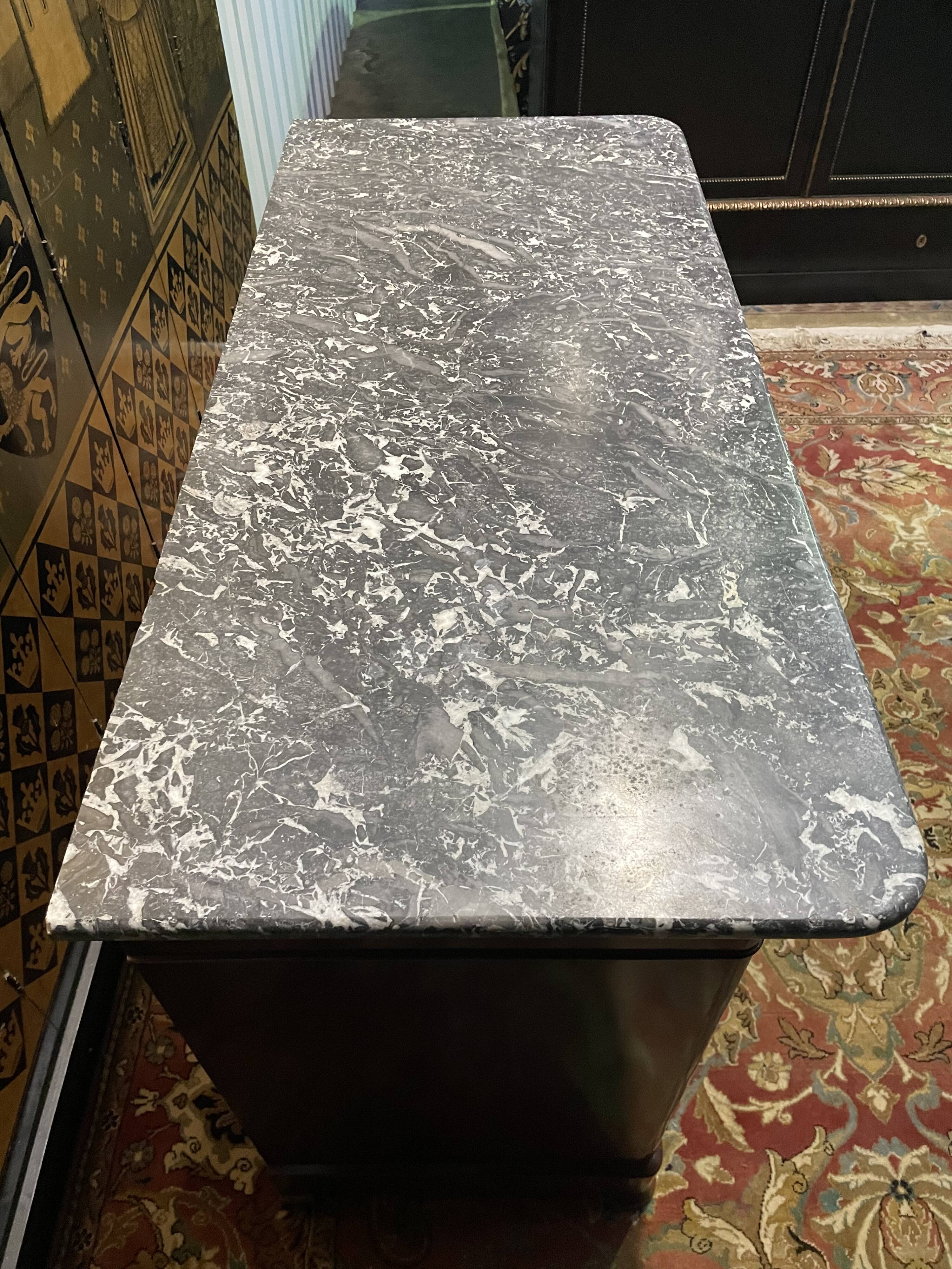 Louis Philippe period low sideboard in mahogany