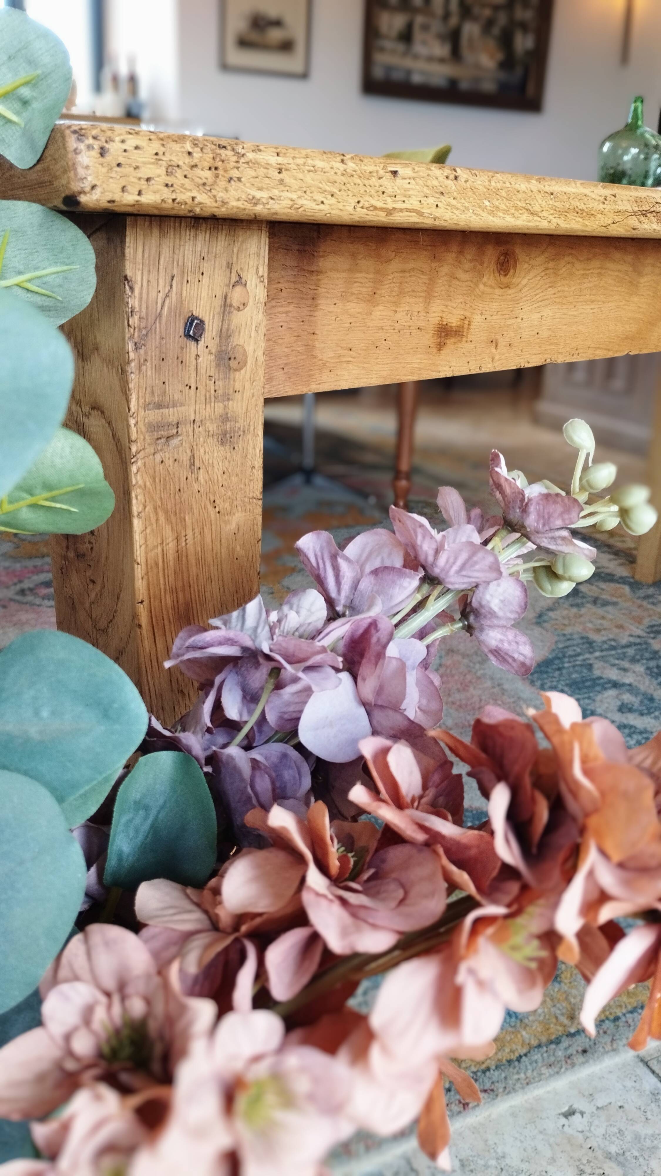 Farmhouse table 200 x 80 light oak