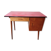 Bureau enfant vintage Baumann bois et formica années 50
