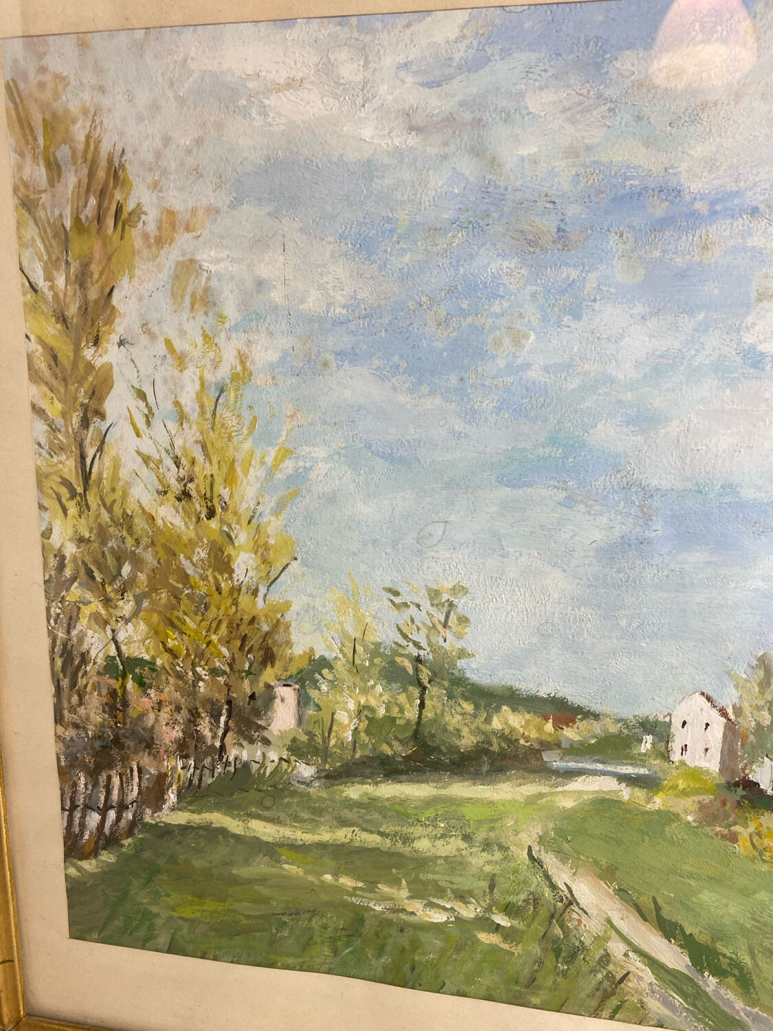 Painting, landscape, gouache by Jeanne Philippar-Quinet