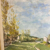 Painting, landscape, gouache by Jeanne Philippar-Quinet