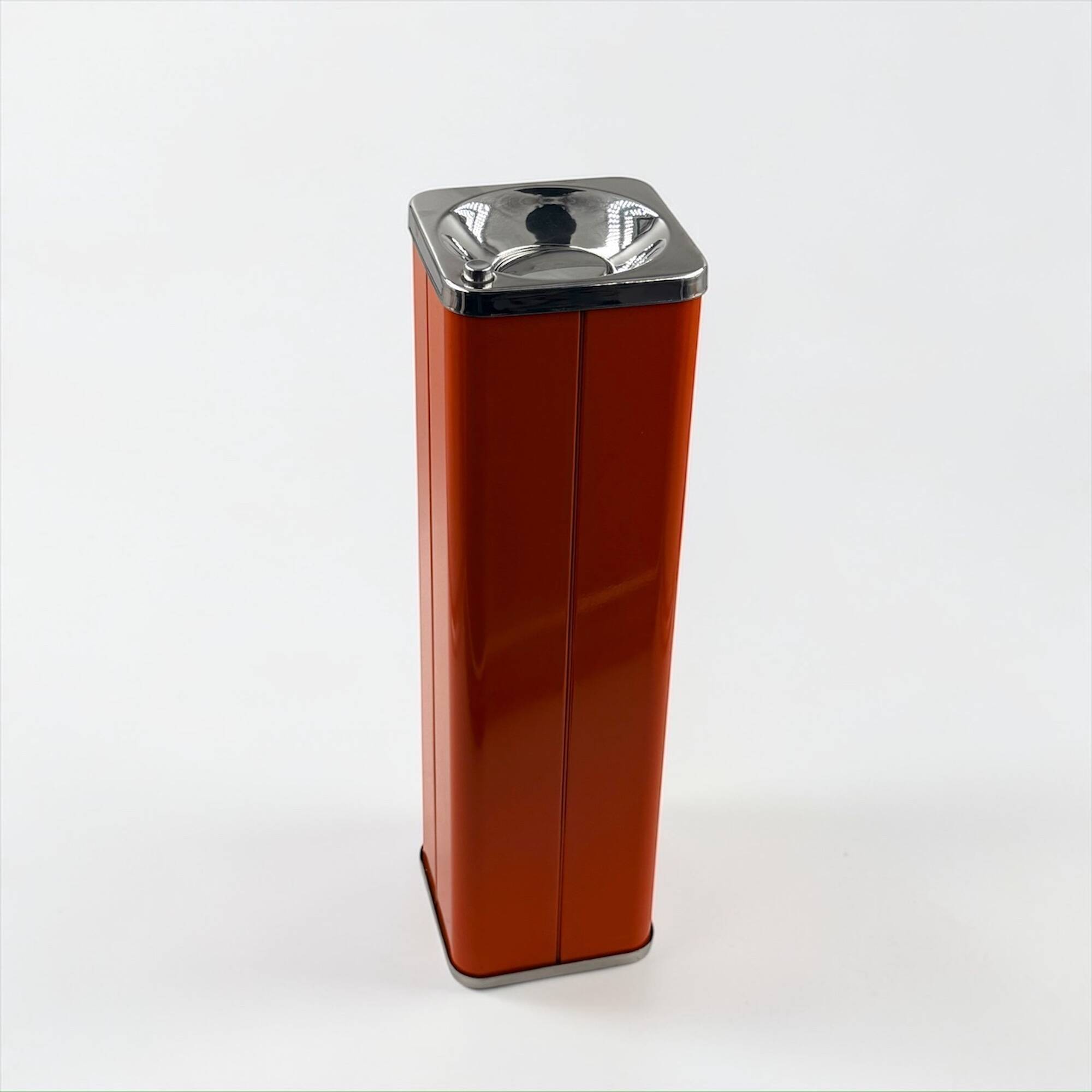 Cendrier sur pied design Giulia Veronesi Ecolight orange Italie années 70