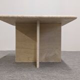 Coffee table or side table in travertine, Italy around 1970.