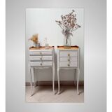 Pair of antique bedside tables