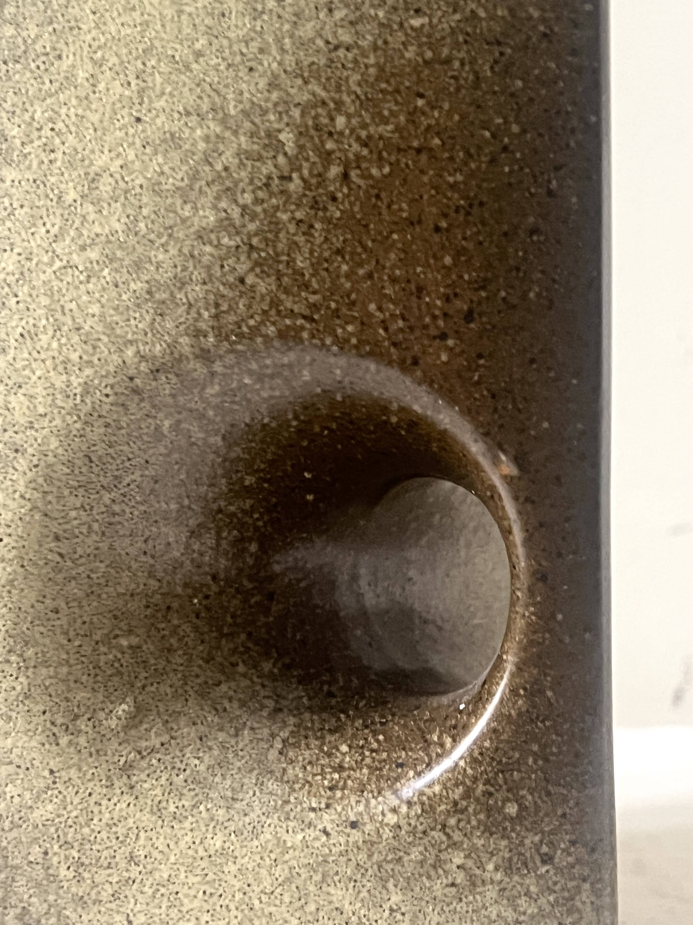 The modernist vase is German, VEB Haldensleben Fat Lava 1970.