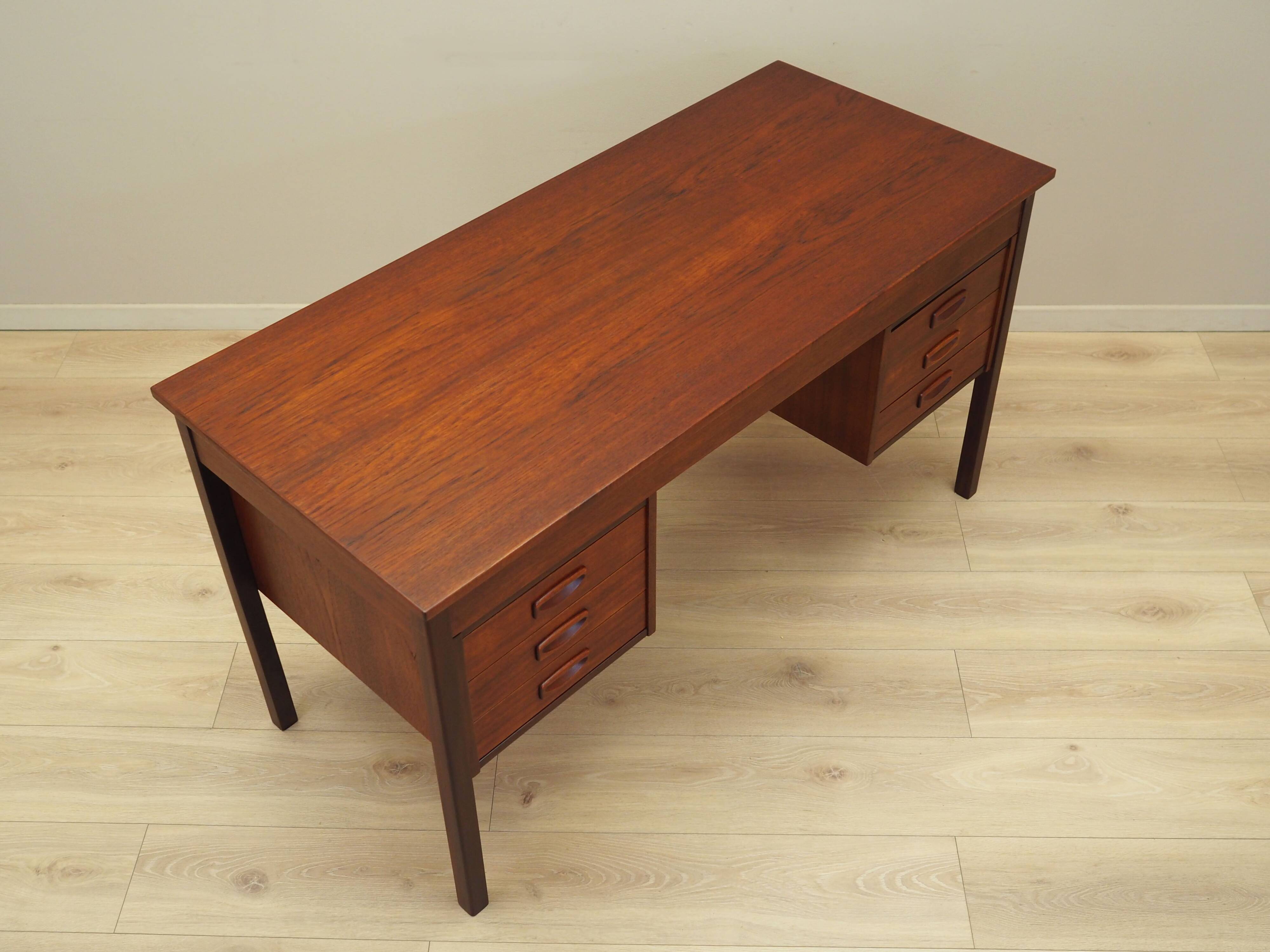 Teak desk, Danish design, 1970s, production: Denmark