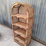 Rattan wicker bookcase