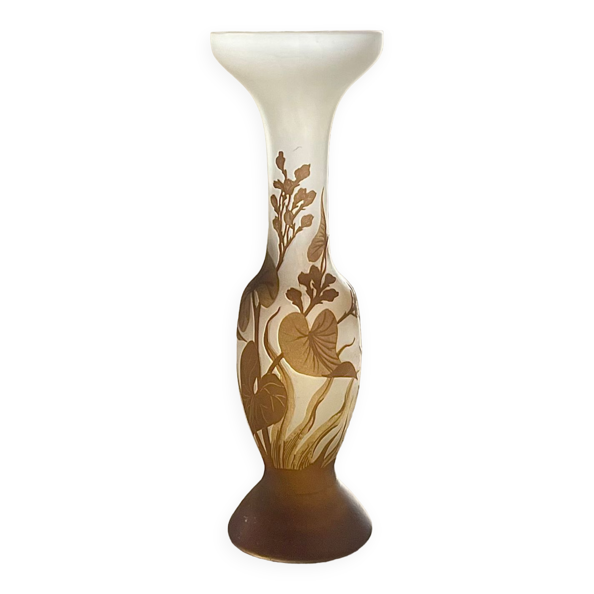 Vase in glass paste