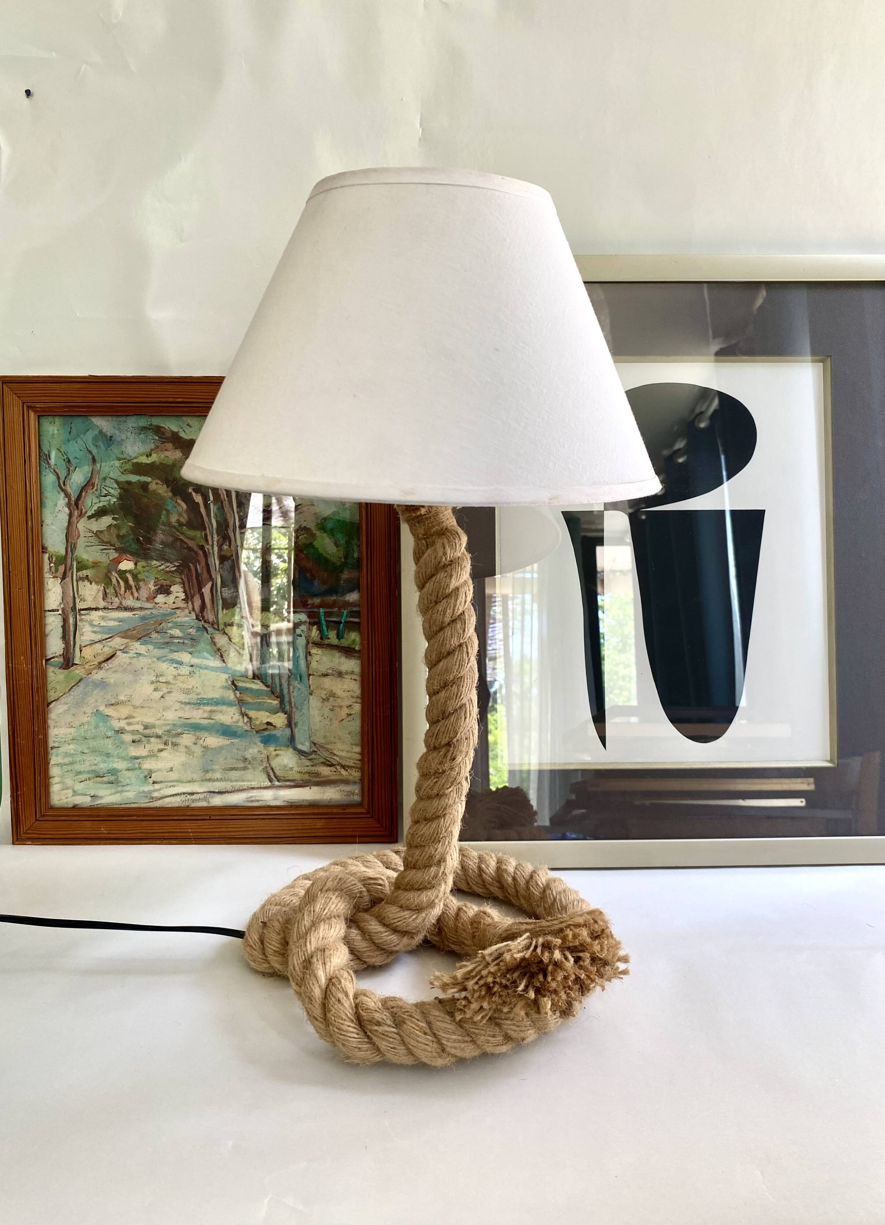 Cord lamp and cotton lampshade
