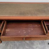Louis XVI style flat desk in 19th century mahogany