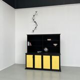 Buffet 2 corps, format XXL, ancien meuble d'école en bois