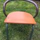 4 vintage school chairs Mullca by Jacques Hitier bleu