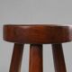 Rustic Wooden Stool with Handle, 1920s
