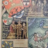 Historical Panorama of the University of Cambridge, Printed in Great Britain, 76 x 61 cm