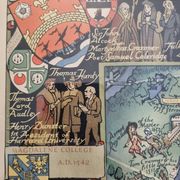 Historical Panorama of the University of Cambridge, Printed in Great Britain, 76 x 61 cm