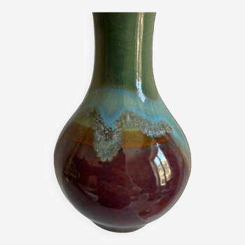 Vallauris style ceramic soliflore vase