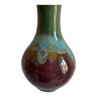 Vallauris style ceramic soliflore vase