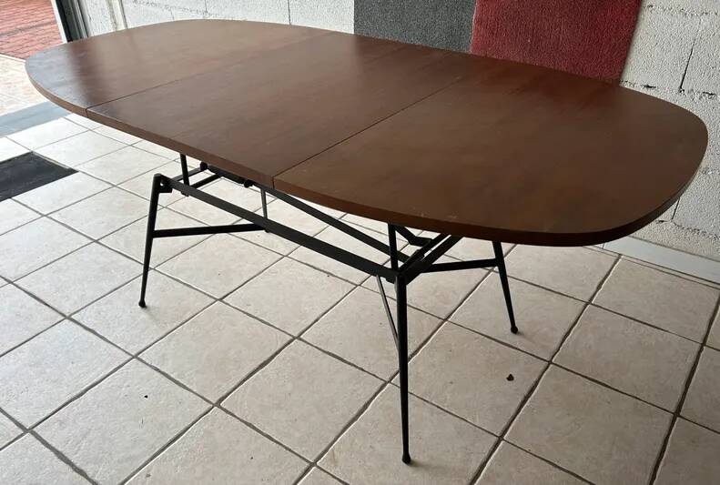 Scandinavian vintage teak evolving table
