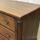 Late 19th century English oak chest of drawers