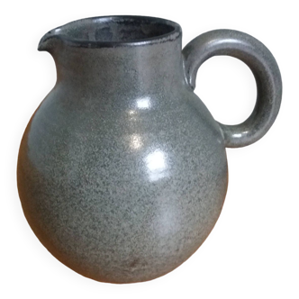 Pitcher michel and denise pointu arts céram sandstone from puisaye 50s 60s