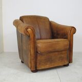 Fauteuil en cuir