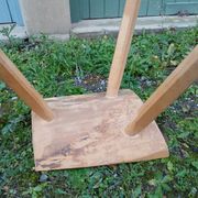 Antique wooden tripod stool